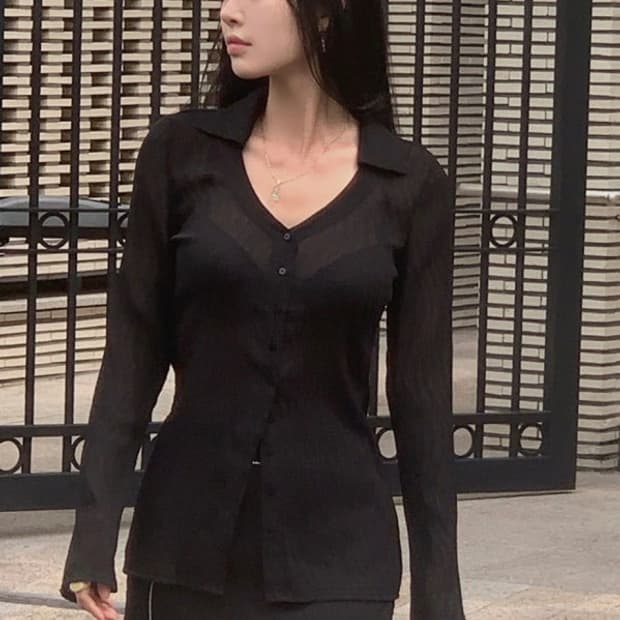 페일제이드 - 스완 블라우스 + 스커트 셋업 (블랙,2)