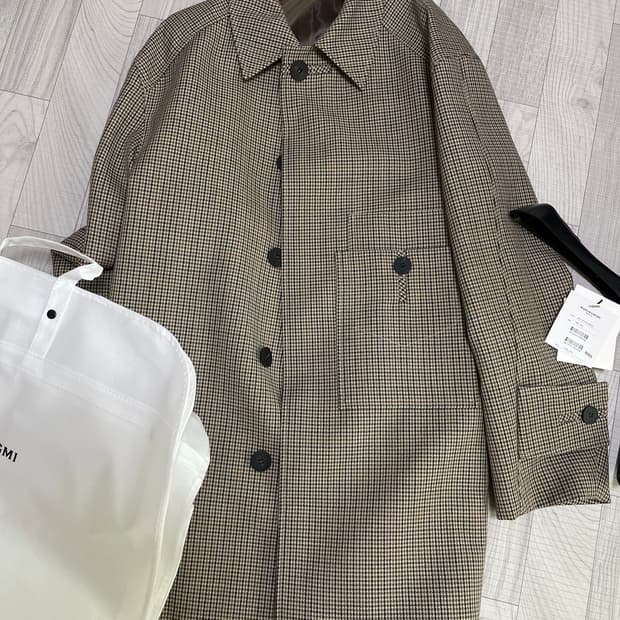 [48] 우영미 하운드투스 체크코트