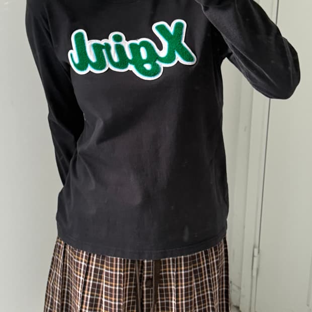 일본빈티지 엑스걸 스티치 롱슬리브