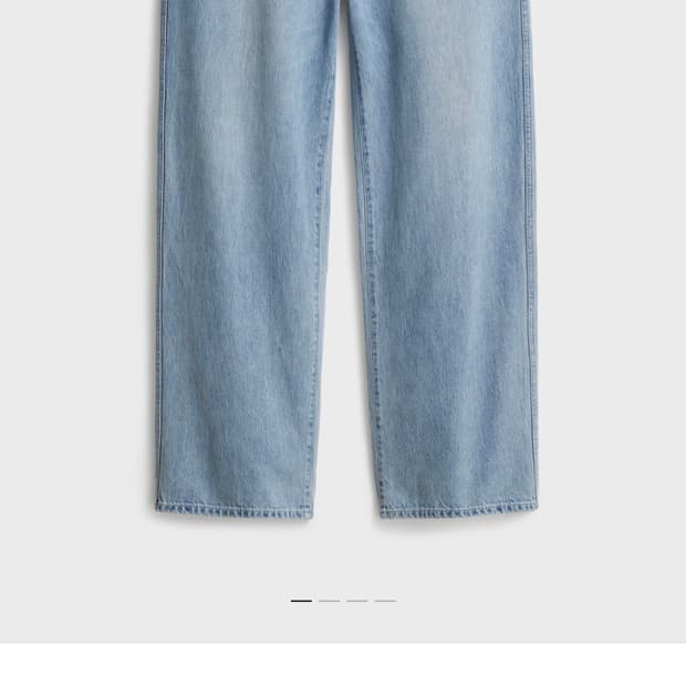 포터리 와이드 데님 라이트블루 1