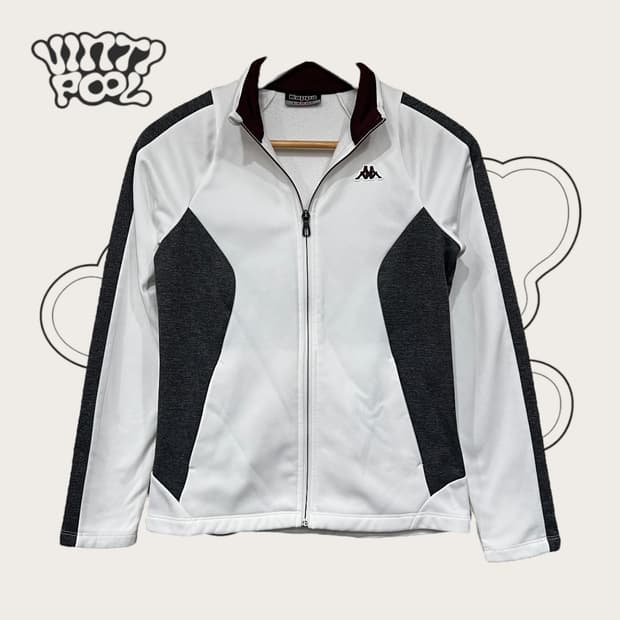 카파 기모 트랙탑 져지 집업 (W) L 화이트