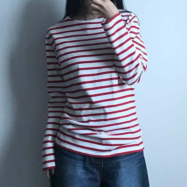 세인트제임스 스트라이프 단가라 길도 롱슬리브