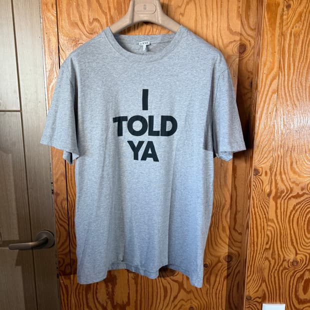 로에베 24 S/S I told ya 아나그램 반팔 티셔츠 판매 합니다.