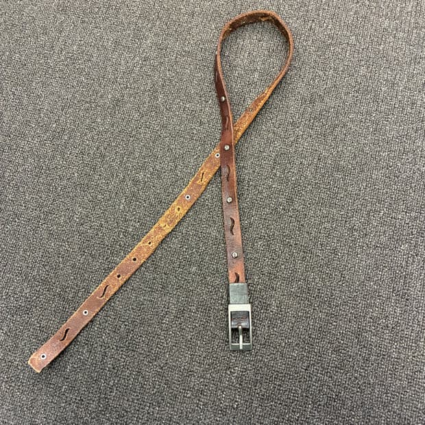 Japanese vintage 여성 스터드 디테일 웨스턴 벨트