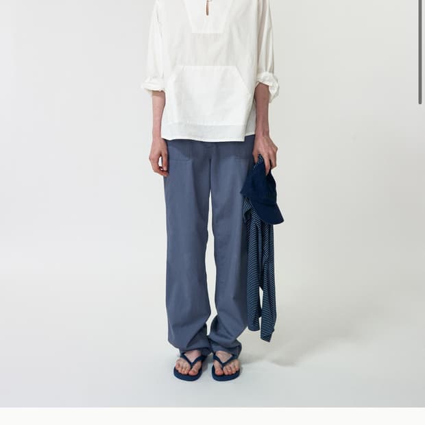 낫띵리튼 nou fatigue pants (indi blue) /얼바닉