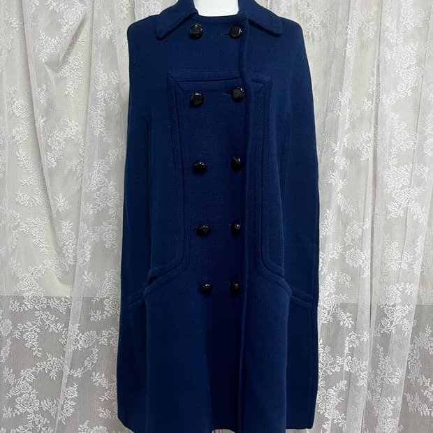 F) 소니아리키엘 케이프 코트 네이비