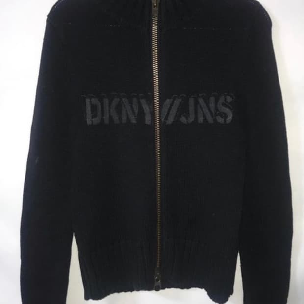 택포) Dkny knit zipup