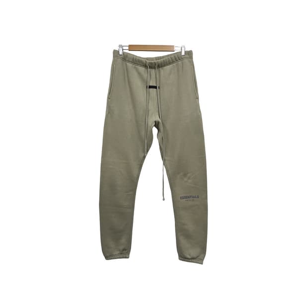 피어오브갓 에센셜 로고 피스타치오 기모 조거 팬츠
