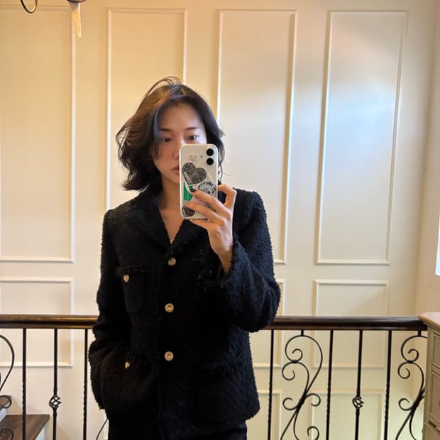 오르 골드버튼 자켓