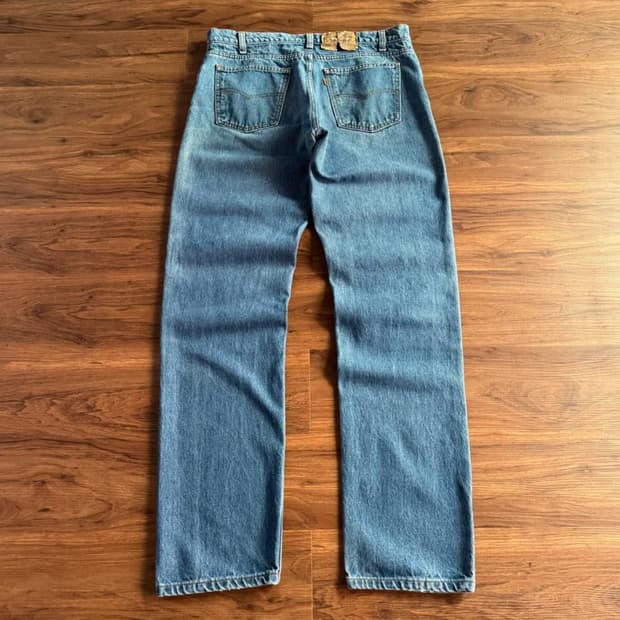 [36]80's 리바이스 Made In USA 505 워싱 데님 팬츠