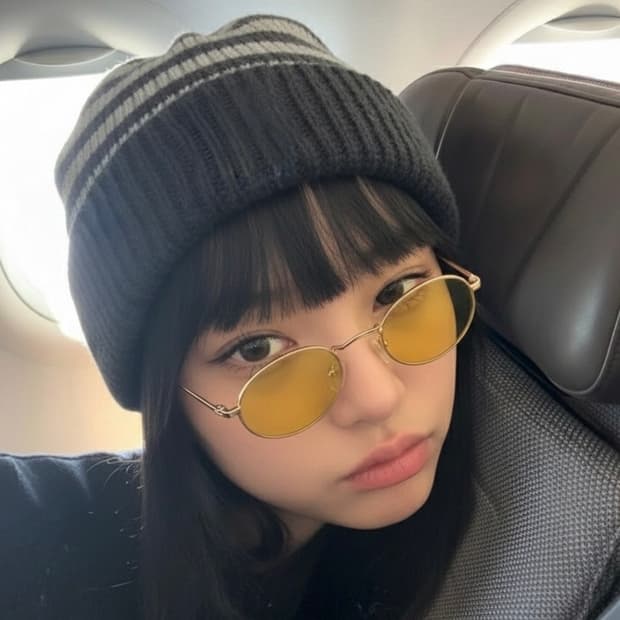 빈티지 옐로 렌즈 선글라스 / Vintage Sunglasses