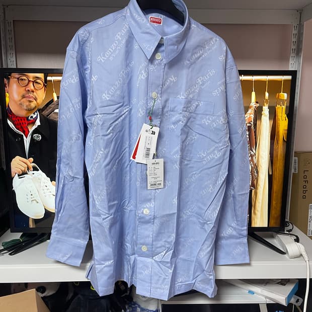 KENZO x 베르디 겐조 파리 프린팅 옥스퍼드 셔츠