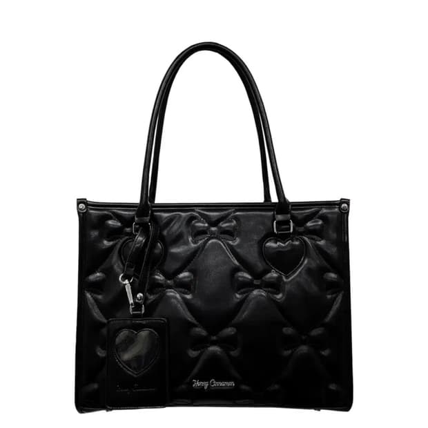 희귀,직구상품)허니시나몬 리본 퀄팅백 토트백