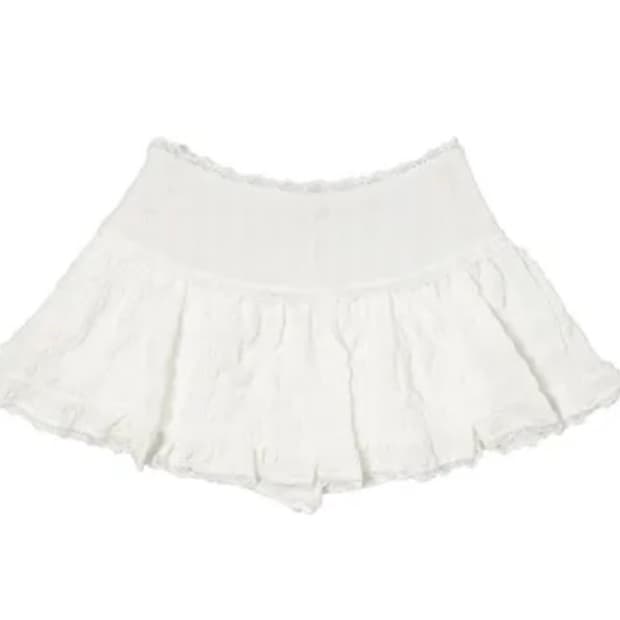 레이스 미니 스커트 