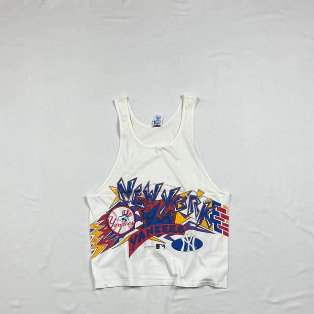 90‘s 94년도 mlb ny양키즈 뉴욕양키즈 프린트 탱크탑 나시티