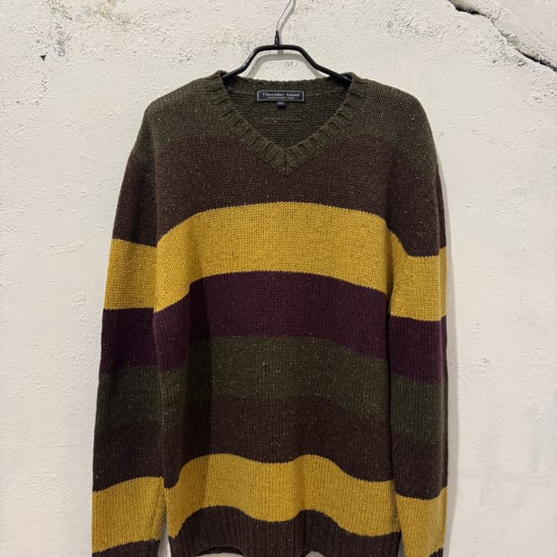 Thursday island 배색 니트(100)