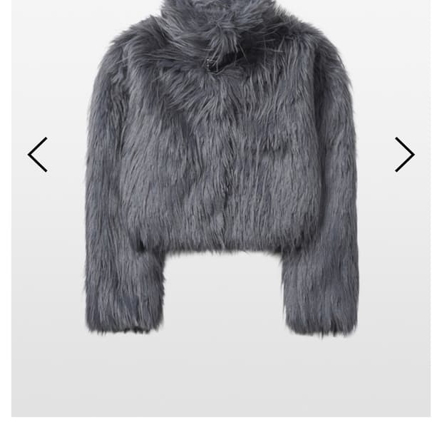 킴서울 퍼자켓 블루차콜