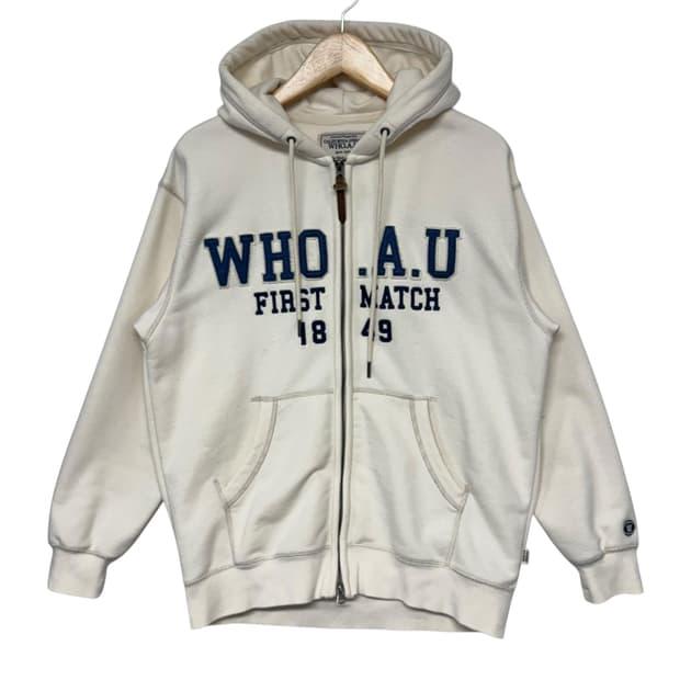 후아유 아치로고 후드집업