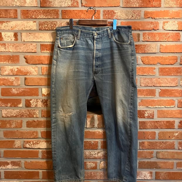 80s USA 빈티지 리바이스 501 0000 데님 팬츠