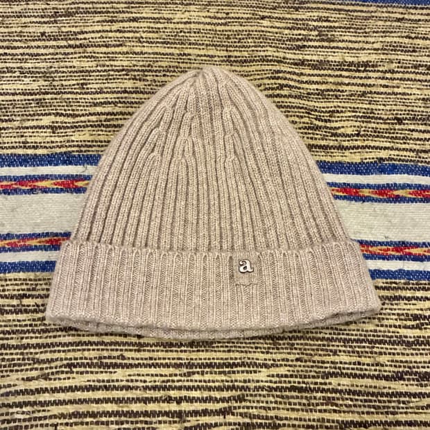 (F)allegri 알레그리 브라운 캐시미어 니트 비니 와치캡