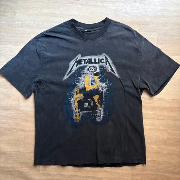 메탈리카 리프린트 빈티지 밴드티 xl