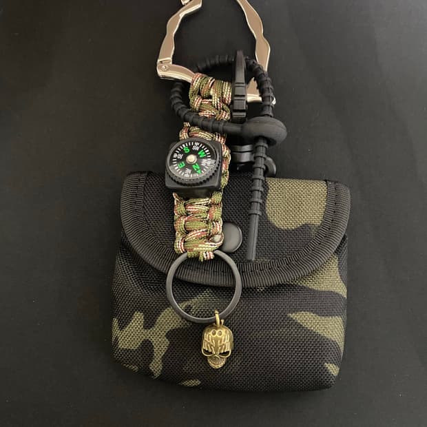 밀리터리 미니 파우치 키링