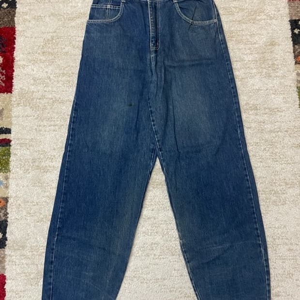 [34] 00s 타미힐피거 백포켓 빅로고 루즈 배기 진 데님 팬츠