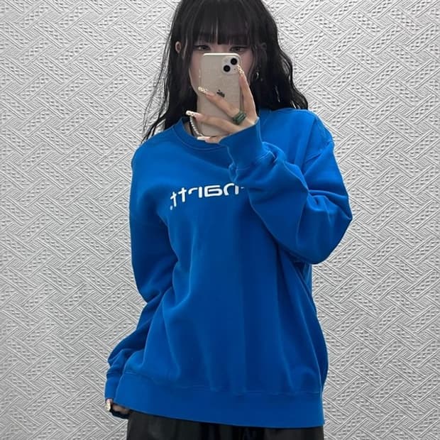 칼하트 빈티지 레트로 Y2K 00's 코발트블루 맨투맨 L C09991