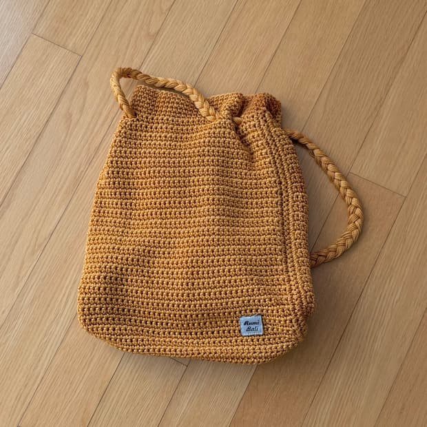 발리산 라탄 뜨개 크로셰 가방 새상품