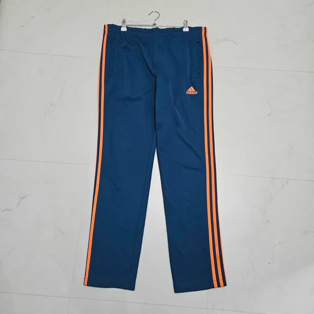 아디다스 삼선 트랙팬츠 청록 블루 오렌지 M-L