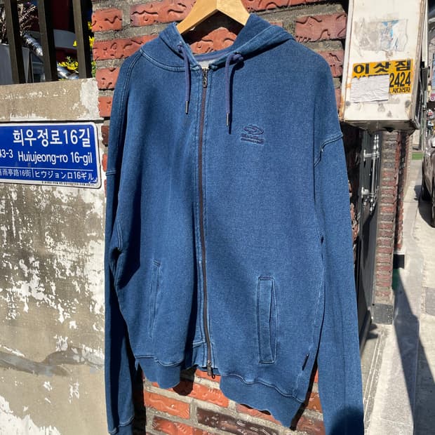 travel 피그먼트 워싱 투웨이 후드집업 