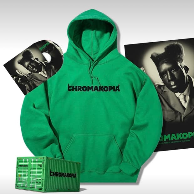 Chromakopia 그린 후드티 L box set