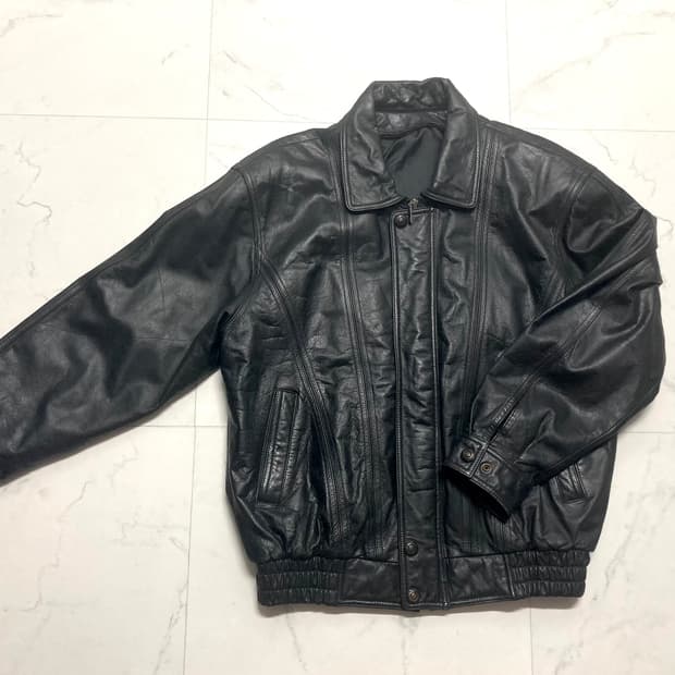 90s 소가죽 A-2 카우하이드 레더 봄버 자켓 100-105