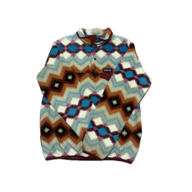 파타고니아 신칠라 아즈텍 패턴 반집업 후리스 플리스