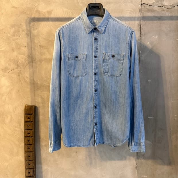 갭 1969 데님 셔츠 슬림100