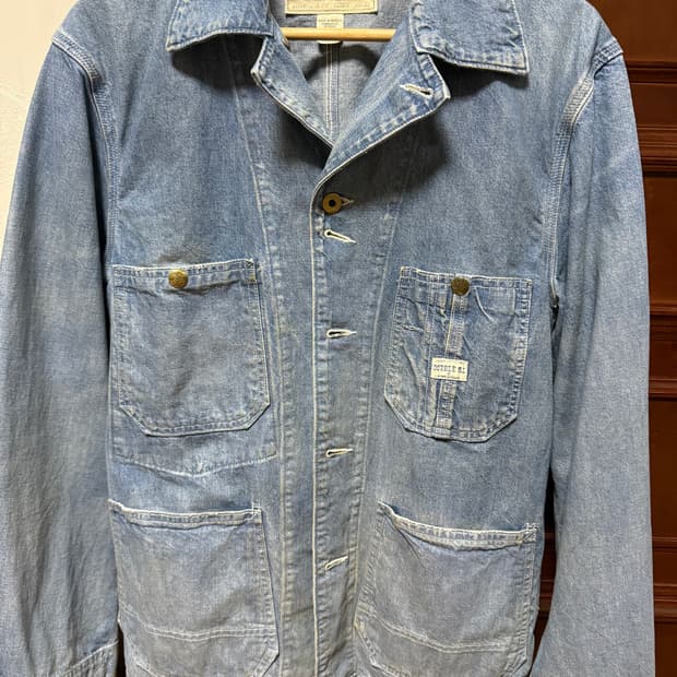 RRL 더블알엘 데님 엔지니어 자켓 S