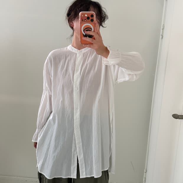 일본빈티지 화이트 블라우스 셔츠