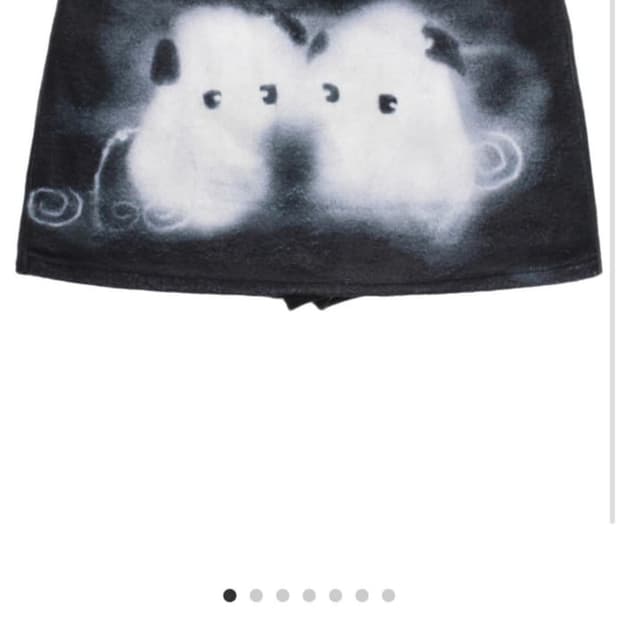 Bonnae Printed skirt pants (Black)