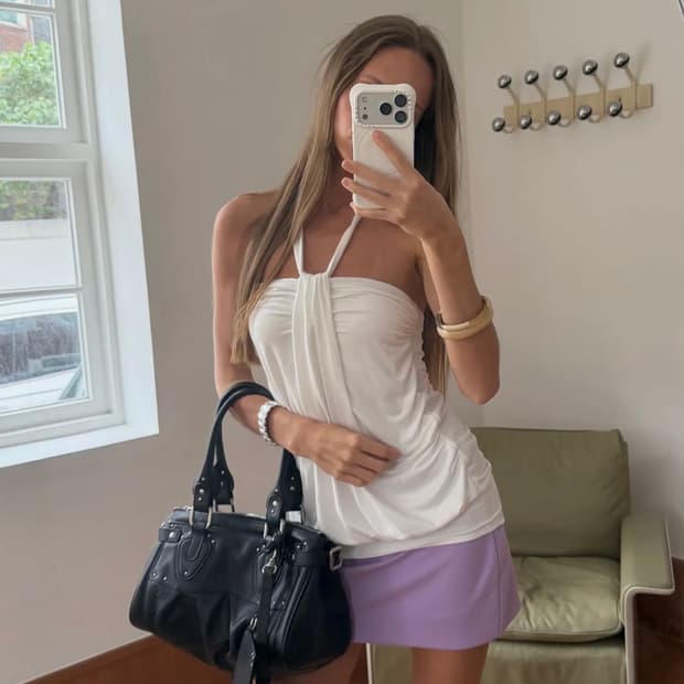 Asura twist halter top 아수라 홀터 탑 아이보리