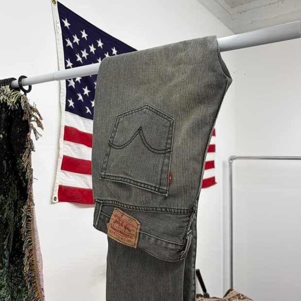 리바이스 501 그레이 데님 (34)