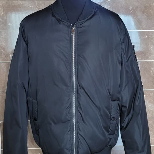 AIRBORNE 블랙 봄버 자켓 남성 105