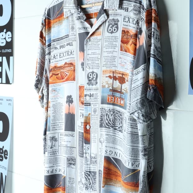 (L-XL) 노바운더리스 반팔셔츠 남방 USA 하와이안-H33114