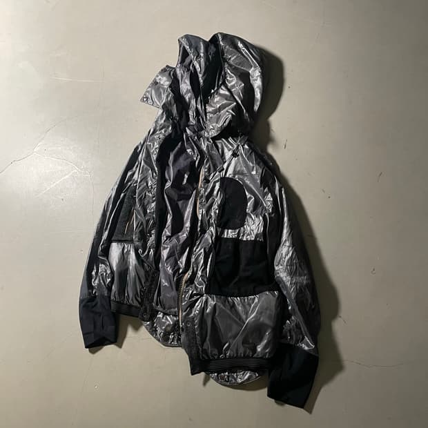  Platina Crinkle Technical Hooded jumper