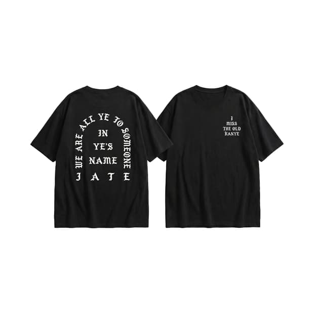 YZY 부틀렉 티셔츠 : Life of Pablo 갬성