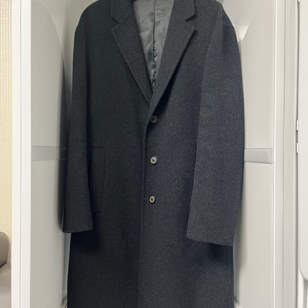 솔리드옴므 그레이 캐시미어 핸드메이드 코트 52사이즈