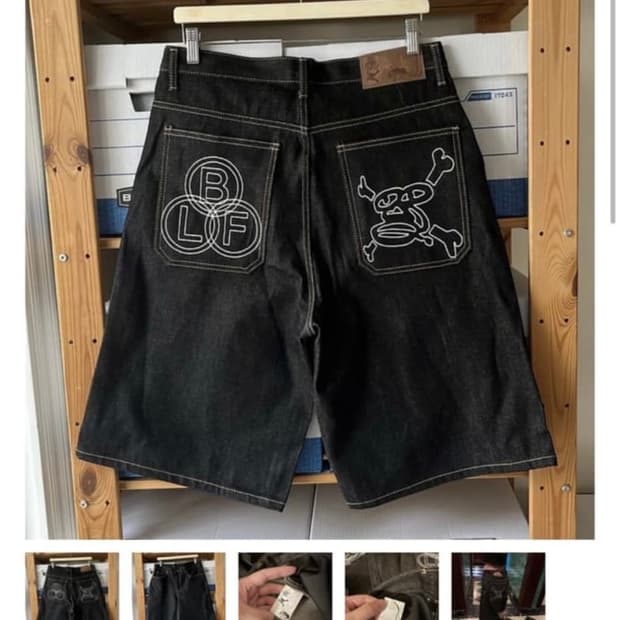 보이롱페이스 BLF denim shorts S