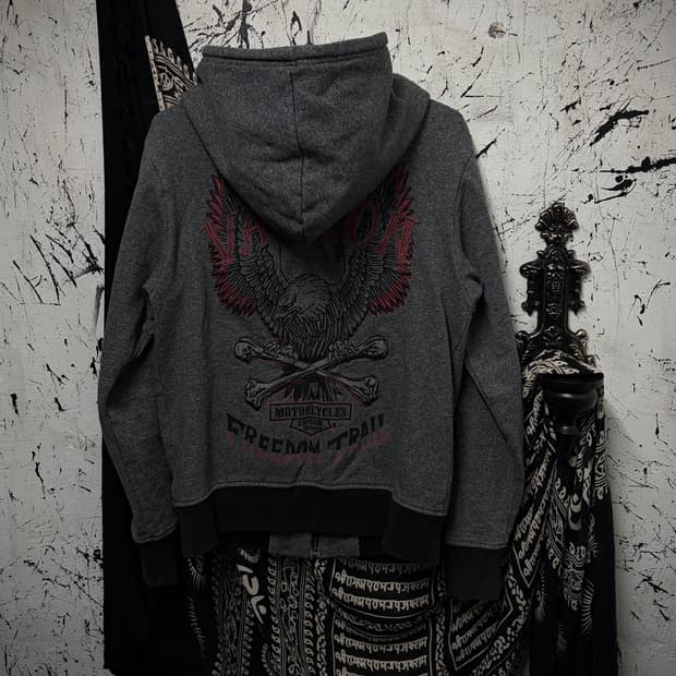 Venson hooded zip-up
