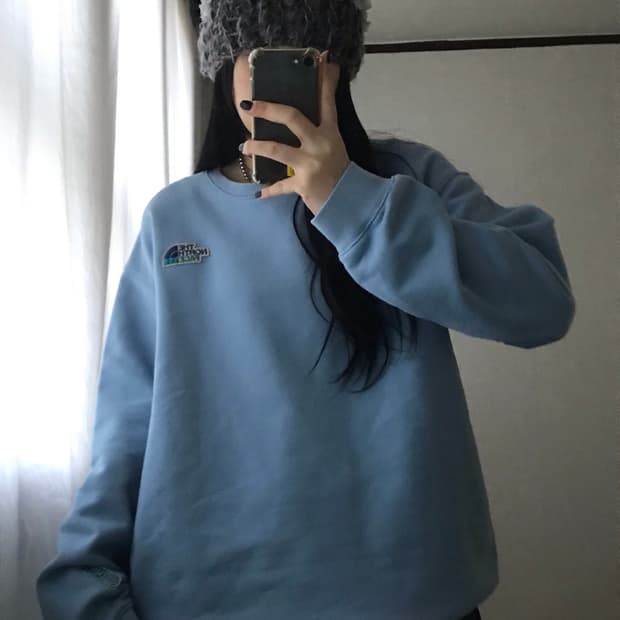 노페 연하늘 맨투맨