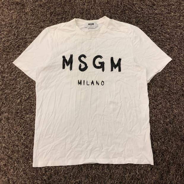 MSGM 로고 반팔 티셔츠