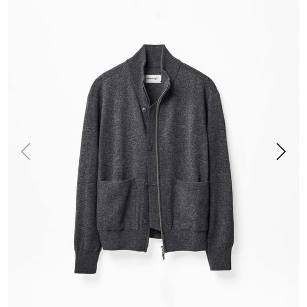 years ago merino wool placket knit zipup